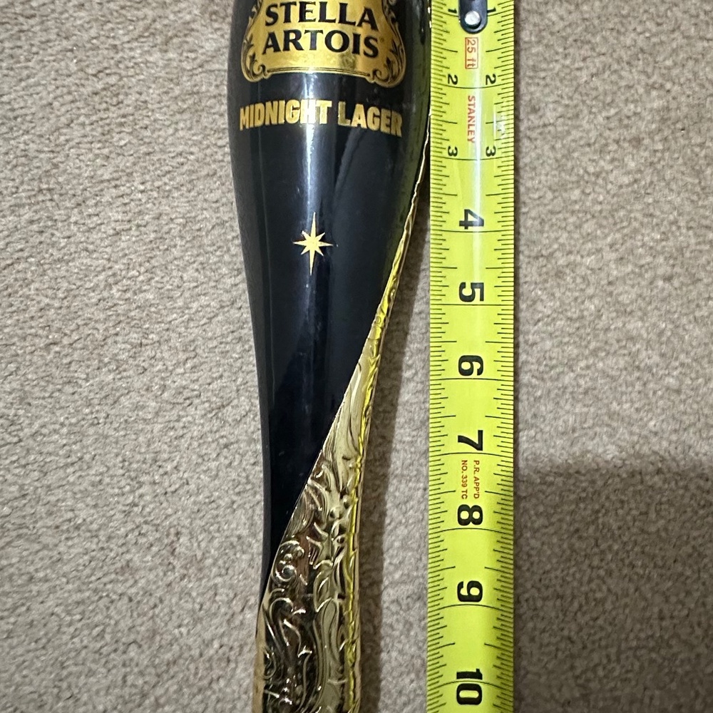 Stella Artois Belgian Midnight Lager Beer Tap Handle